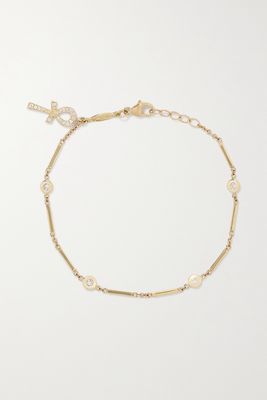 Jacquie Aiche - 14-karat Gold Diamond Bracelet - one size