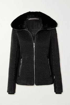 Fusalp - Montana Faux Fur-trimmed Quilted Ski Jacket - Black