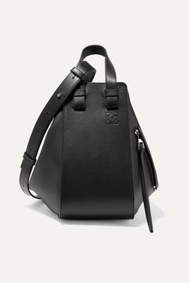 Loewe - Hammock Small Textured-leather Shoulder Bag - Black