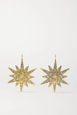 Fred Leighton - Collection 18-karat Gold Diamond Earrings - one size