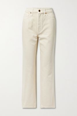 Khaite - Abigail High-rise Straight-leg Jeans - Ivory