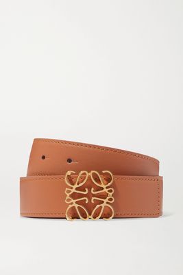Loewe - Reversible Leather Belt - Brown