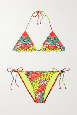 Etro - Dreams Printed Triangle Bikini - Red