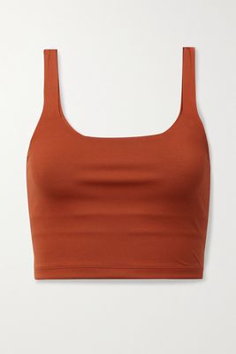 All Access - Tempo Cropped Stretch Tank - Red