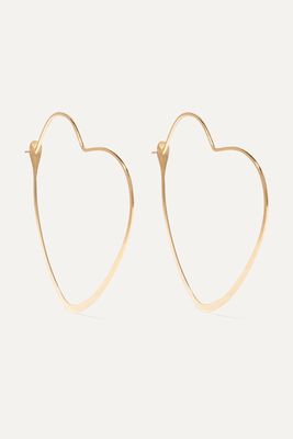 Melissa Joy Manning - 14-karat Gold Hoop Earrings - one size
