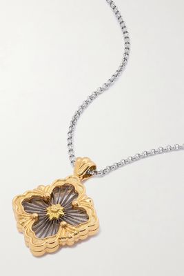 Buccellati - Opera Tulle 18-karat Yellow And White Gold Necklace - one size