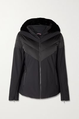 Fusalp - Anne Futur Hooded Faux Fur-trimmed Quilted Ski Jacket - Black