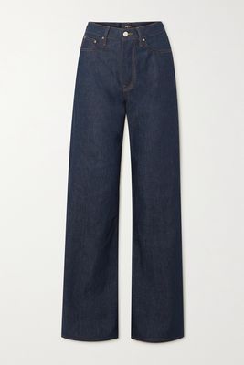 AMIRI - High-rise Wide-leg Jeans - Blue