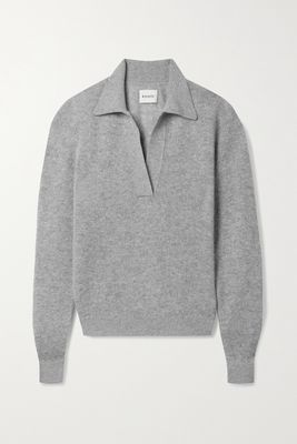 Khaite - Jo Cashmere-blend Sweater - Gray