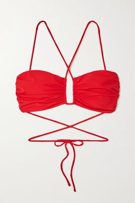 Magda Butrym - Tie-detailed Bikini Top - Red