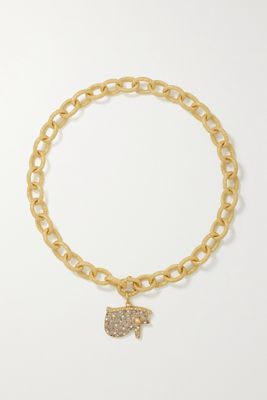 Carolina Bucci - The Eye Florentine 18-karat Gold, Diamond And Sapphire Necklace - one size