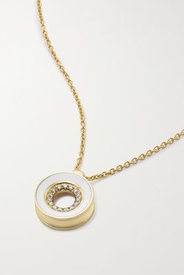 State Property - Rinzo 18-karat Gold, Enamel And Diamond Necklace - one size