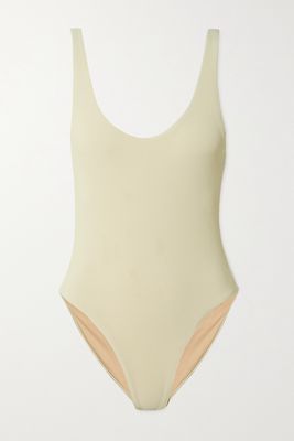 Jade Swim - Contour Ribbed Swimsuit - White