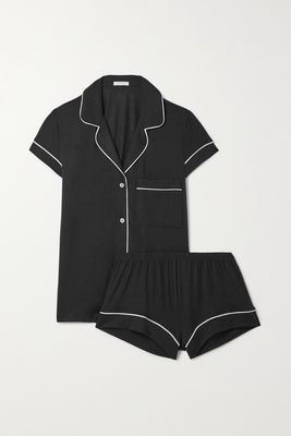 Eberjey - Gisele Stretch-modal Pajama Set - Black