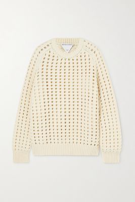 Bottega Veneta - Open-knit Wool Sweater - Ivory