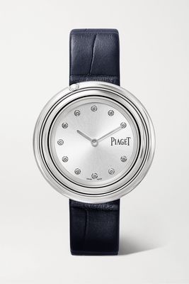 Piaget - Possession 34mm Stainless Steel, Alligator And Diamond Watch - Silver