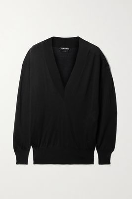 TOM FORD - Cashmere And Silk-blend Sweater - Black