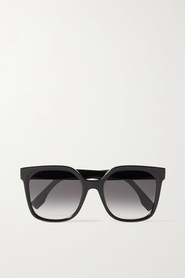 Fendi - Oversized Square-frame Acetate Sunglasses - Black