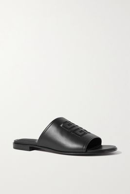 Givenchy - Logo-embossed Leather Sandals - Black