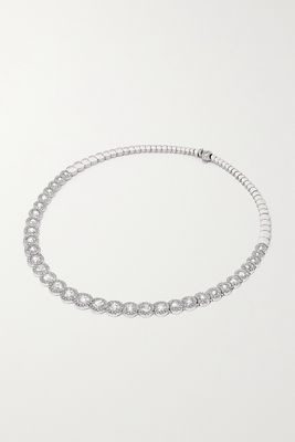 David Morris - 18-karat White Gold Diamond Necklace - one size