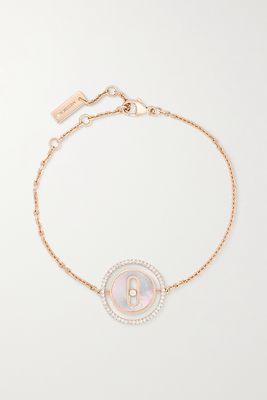 Messika - Lucky Move 18-karat Rose Gold, Mother-of-pearl And Diamond Bracelet - one size