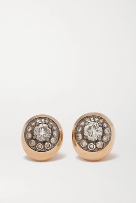 Pomellato - Nuvola 18-karat Rose Gold Diamond Earrings - one size