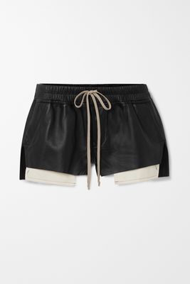 Rick Owens - Leather Shorts - Black