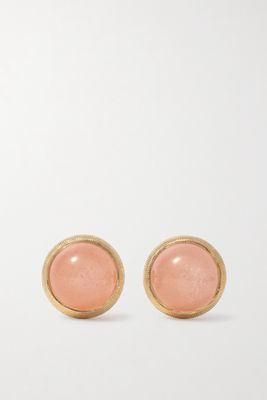 OLE LYNGGAARD COPENHAGEN - Lotus 18-karat Gold Moonstone Earrings - one size