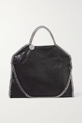 Stella McCartney - The Falabella Medium Faux Brushed-leather Shoulder Bag - Black