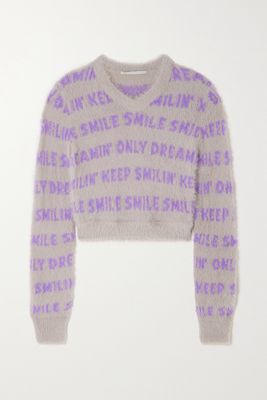 Stella McCartney - Jacquard-knit Sweater - Purple