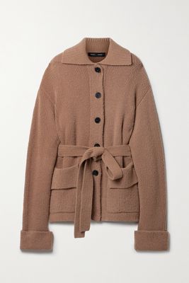 Proenza Schouler - Lofty Belted Ribbed-knit Cardigan - Brown