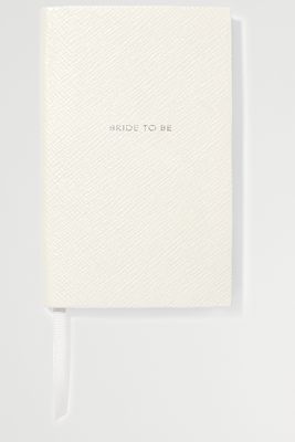 Smythson - Panama Bride To Be Textured-leather Notebook - White