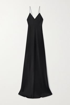 The Row - Guinevere Silk-satin Gown - Black