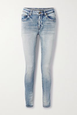 SAINT LAURENT - Mid-rise Skinny Jeans - Blue