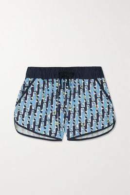 Moncler Genius - Printed Shell Shorts - Blue
