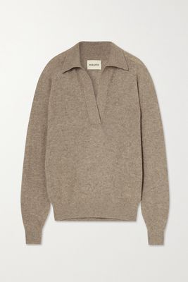 Khaite - Jo Cashmere-blend Sweater - Brown