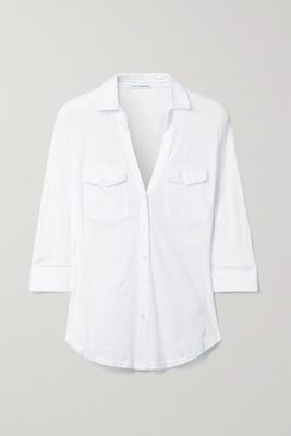 James Perse - Slub Supima Cotton Shirt - White
