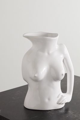 Anissa Kermiche - Jugs Jug Ceramic Vase - White
