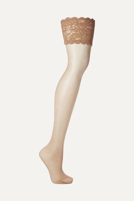 Wolford - Satin Touch 20 Denier Stay-up Stockings - Neutrals