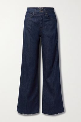 Veronica Beard - Taylor High-rise Wide-leg Jeans - Blue