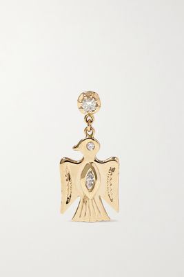 Jacquie Aiche - Sophia Thunderbird 14-karat Gold Diamond Single Earring - one size