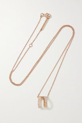 Repossi - Antifer 18-karat Rose Gold Diamond Necklace - one size
