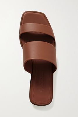 Loro Piana - Frances Leather Sandals - Brown