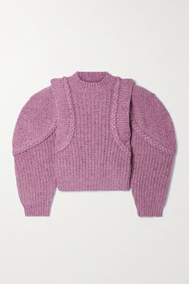 Sea - Gaida Braided Ribbed Wool-blend Sweater - Pink