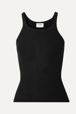 RE/DONE - Ribbed Cotton-jersey Tank - Black