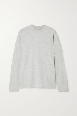 Skims - Boyfriend Stretch-modal And Cotton-blend Jersey T-shirt - Light Heather Grey