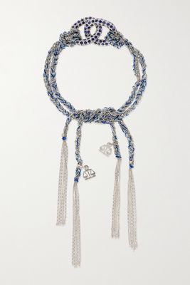 Carolina Bucci - Balance Lucky 18-karat White Gold, Sapphire And Silk Bracelet - one size
