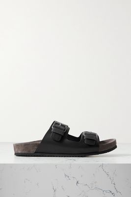 Brunello Cucinelli - Bead-embellished Leather Sandals - Black