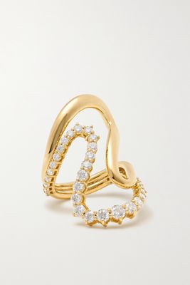 Melissa Kaye - Hannah 18-karat Gold Diamond Ring - 7