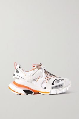 Balenciaga - Track Logo-detailed Mesh And Rubber Sneakers - White